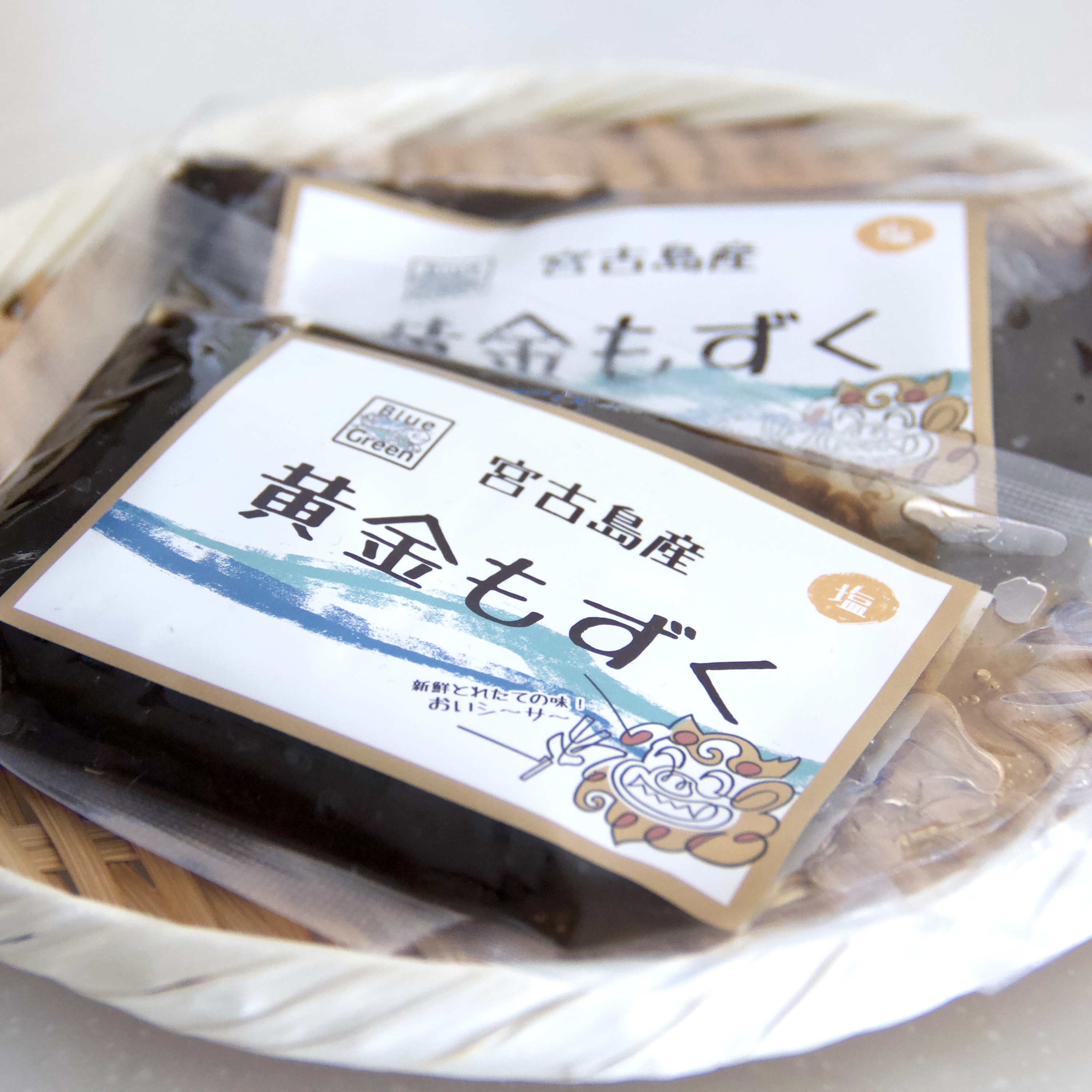  《送料無料》宮古島産 黄金もずく（塩）80g×8パック