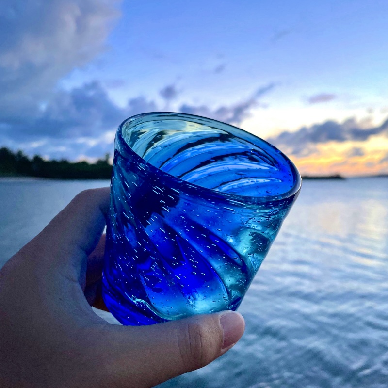 きれいなグラス 琉球グラス2個セット 琉球グラス 琉球ガラス工房